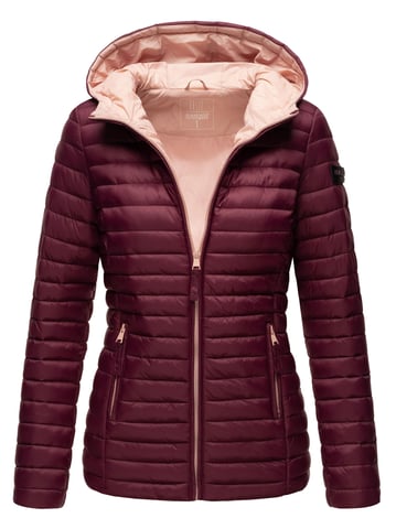 Marikoo chaqueta acolchada mujer – Asraa ligera con capucha y forro en contraste