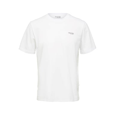 Selected Tee SS Aspen Logo Tee Blanco