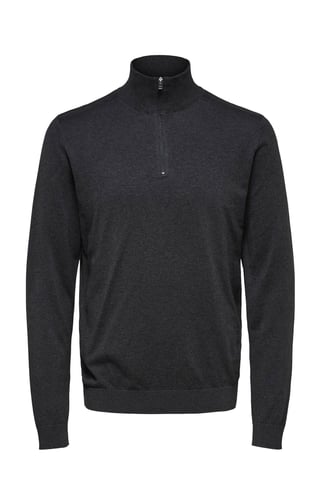 SELECTED HOMME Mezcla de punto fino SLHBERG antracita