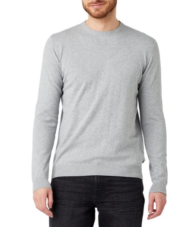GB - Wrangler - crew knit mid grey mel