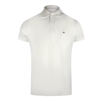 Polo Blanco Desgastado De Tommy Hilfiger