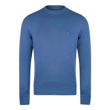 Sudadera De Cuello Redondo Azul Índigo Descolorido De Tommy Hilfiger