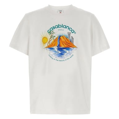 Camiseta Blanca Estampada Casablanca Oasis