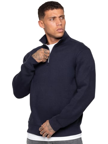 Enzo Milano | Sudadera de Hombre con Media Cremallera