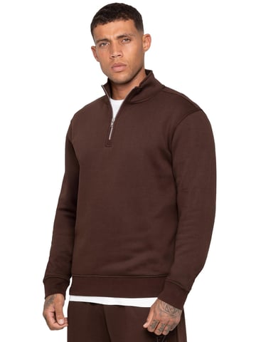 Enzo Milano | Sudadera de Hombre con Media Cremallera
