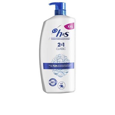 H&s Clásico Champú Anticaspa Y Acondicionador 2en1 Dosificador 1000 ml
