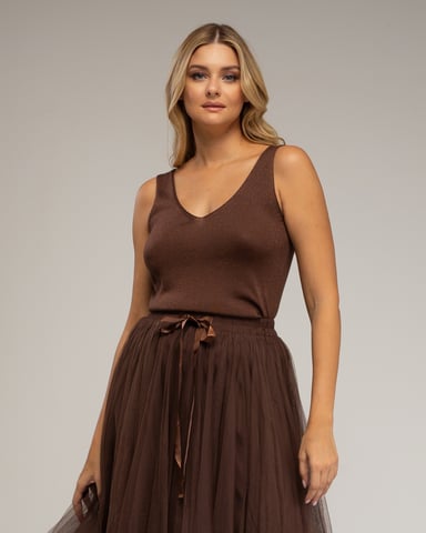 Top de punto con Lurex