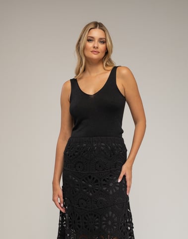 Top de punto con Lurex