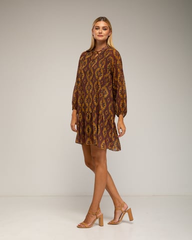 Vestido con estamampado geométrico