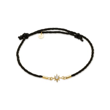 Pulsera Luxenter de plata esterlina 925 con circonitas brillantes, acabado en oro amarillo de 18k - Sadril