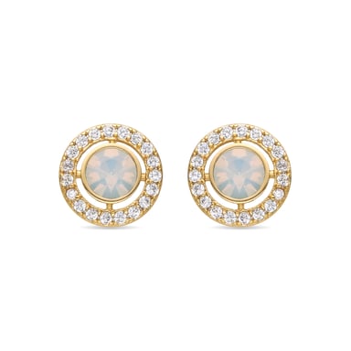 Pendientes Luxenter con Zirconia Brillante, acabado en oro de 18k - Riashe
