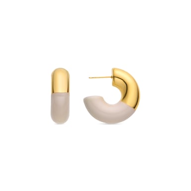 Pendientes Luxenter acabados en oro amarillo de 18k - Tayris