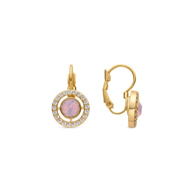 Pendientes Luxenter con zirconia brillante, acabado en oro de 18k - Othal