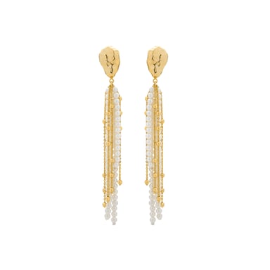 Pendientes de perla blanca Luxenter acabados en oro amarillo de 18k - Subri
