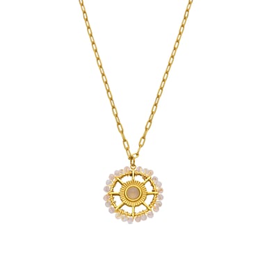 Collar Luxenter con Zirconia Brillante en acabado de oro de 18k - Yakde