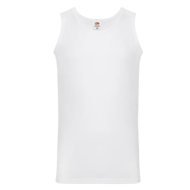 Fruit of the Loom Unisex Adult Valueweight Athletic Tank Top (White)