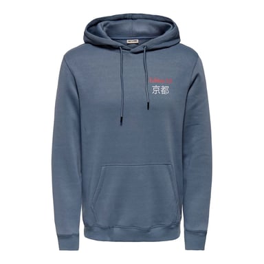Only & Sons Sudaderas con capucha Keane Hoodie Azul