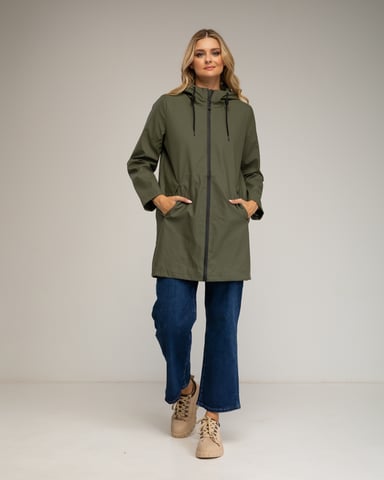 Chubasquero impermeable con capucha