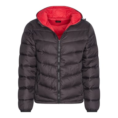 Cappuccino Italia Chaqueta Invierno Con Capucha Chaqueta Invierno Negro Negro