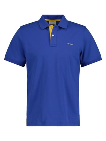Gant Regular Fit Contrast Pique Rugger Polo Azul