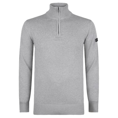 Presly & Sun Sweater Lewis Jersey de punto con cremallera Gris