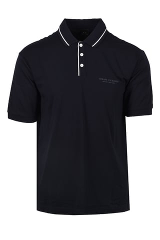 Armani Exchange Jersey Polo Shirt Deep Navy