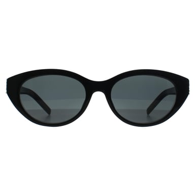 Saint Laurent Ovalado Mujer Brillante Habana Oscuro Gris SLM148