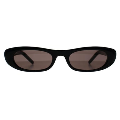 Saint Laurent Rectángulo Mujer Negro Brillante Gris SL557