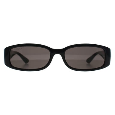 Gucci Rectángulo Mujer Negro Oro Gris GG1661S
