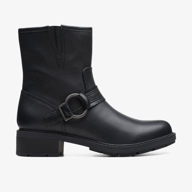Botas de Cuero Negras Hearth Cross