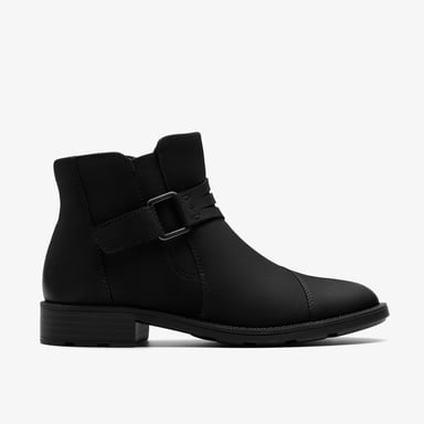 Botas Nubuck Negras Adalynn Faye