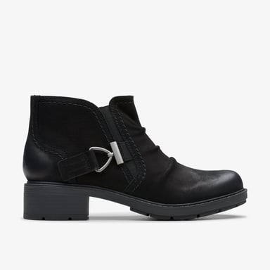 Botas Nubuck Negras Hearth Clara