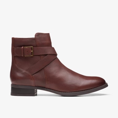 Botas de Cuero Marrón Británico Hamble Buckle
