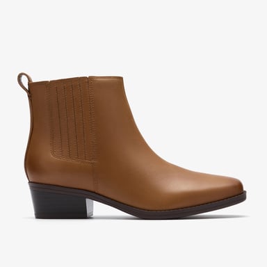 Botas de Cuero Color Tan Danyelle Skip