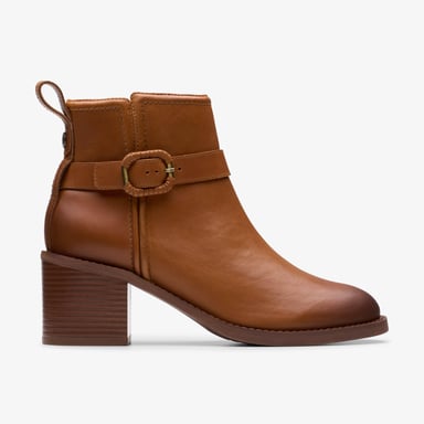 Botas Lea Mid Tan Chamberly Trim