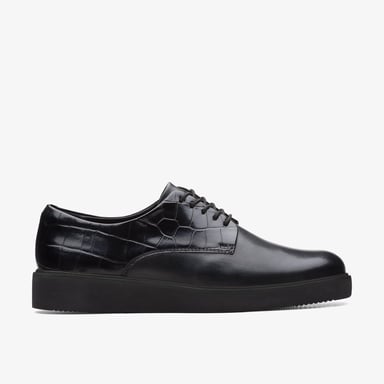 Zapatos Combinados Glickly Derby2 Negros