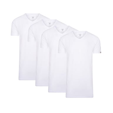 Cappuccino Italia Tee SS 4-Pack Camisetas Blanco