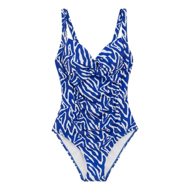 Regatta Womens/Ladies Sakari Abstract Tummy Control One Piece Swimsuit (Brightest Blue)