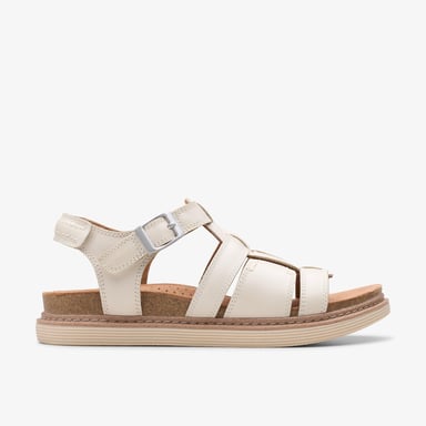 Sandalias de Cuero Arwell con Crema Solar