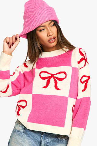 Bow Christmas Jumper