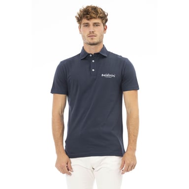 Polo de Hombre Baldinini Trend Azul de Algodón