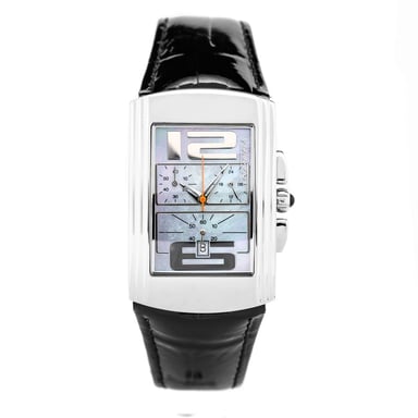 Reloj de Piel Negra Chronotech