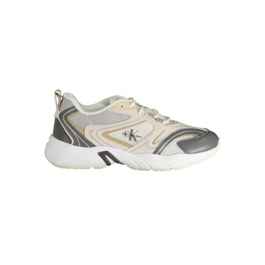 Zapatilla Arya beige gris bajo