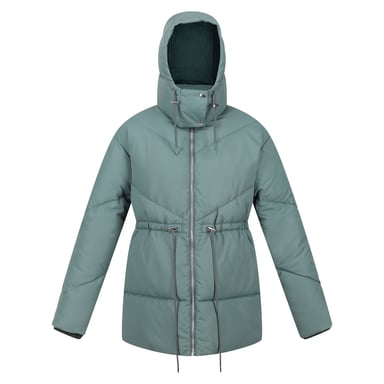 Regatta Womens/Ladies Rurie Baffled Padded Jacket (Dark Forest Green)