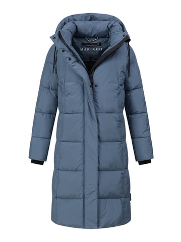 Abrigo acolchado largo de invierno Marikoo Tabiaa XVI para mujer con capucha y forro polar