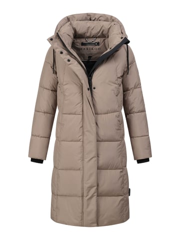 Abrigo acolchado largo de invierno Marikoo Tabiaa XVI para mujer con capucha y forro polar
