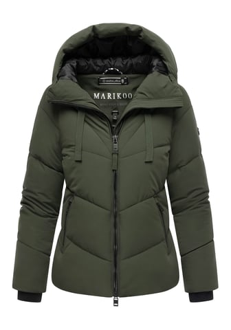 Chaqueta acolchada de invierno Marikoo Kwamee para mujer con capucha y cremallera bidireccional
