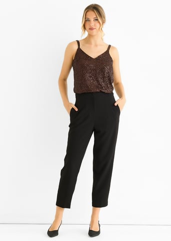 Pantalones entallados tipo cigarrillo Black Ankle Grazer