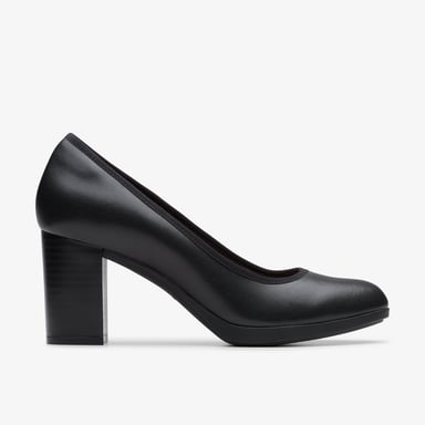 Zapatos de cuero negro Bayla Carly