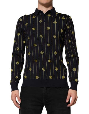 Polo de manga larga con estampado de logo